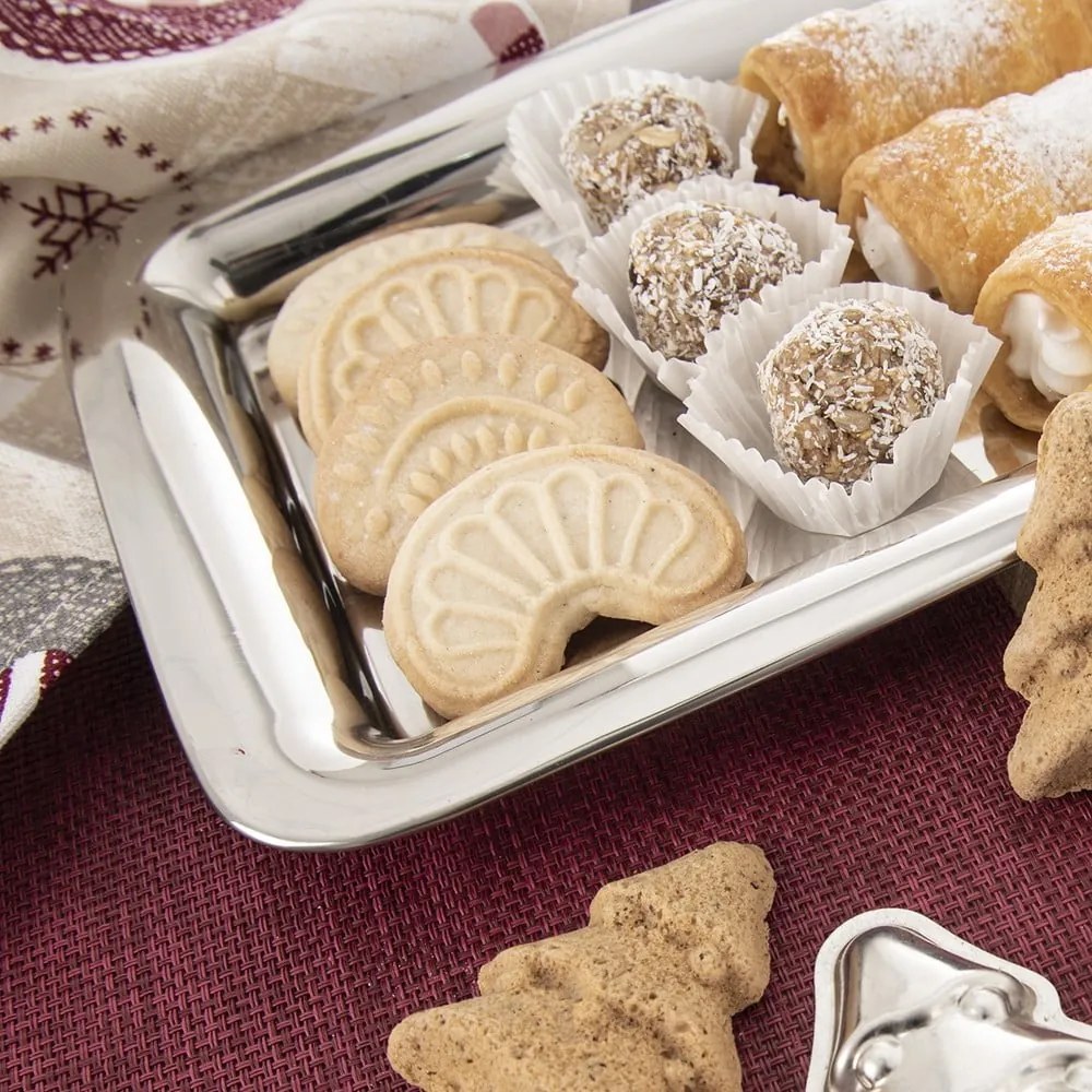 Vassoio in acciaio inox 17x38,5 cm Long – Orion