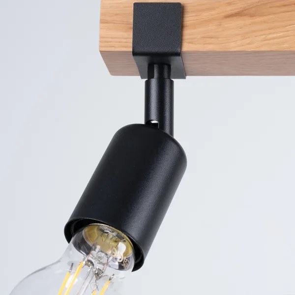 Sollux SL.1297 - Faretto ZUCA 3xE27/15W/230V nero