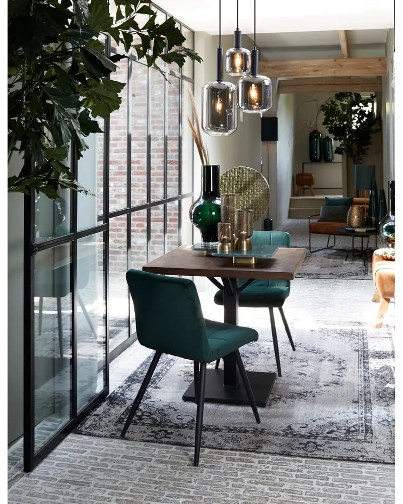 Lampada da soffitto grigia con paralume in vetro ø 21 cm Lekar - Light &amp; Living