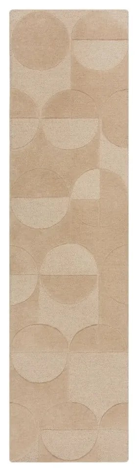 Tappeto beige in lana 60x230 cm Gigi - Flair Rugs