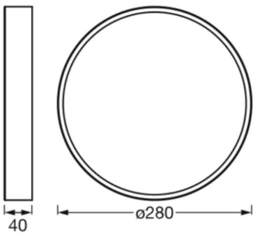 Ledvance - Plafoniera LED ORBIS SLIM LED/20W/230V bianco