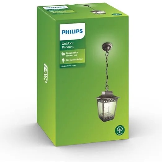 Philips 15406/86/PN - Lampadario da esterno HEDGE 1xE27/60W/230V IP44