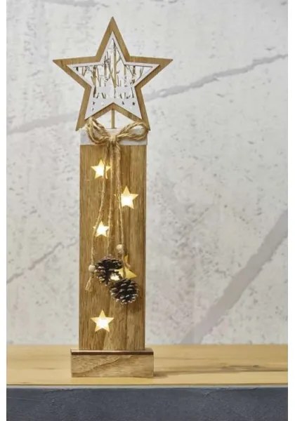 Decorazione natalizia LED 5xLED/2xAA stella