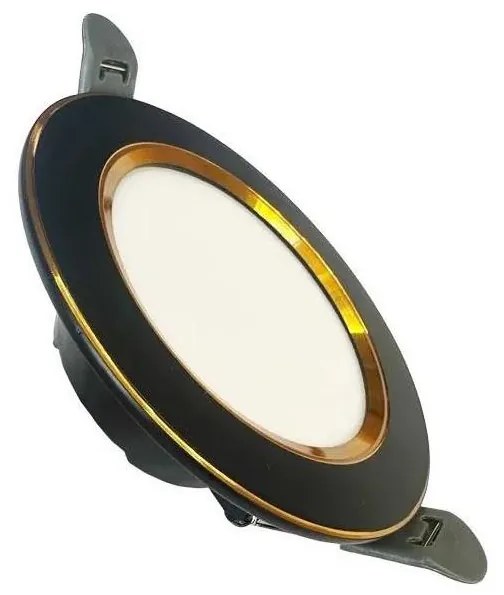 Lampada LED da incasso LED/7,5W/230V 4000K nero/oro