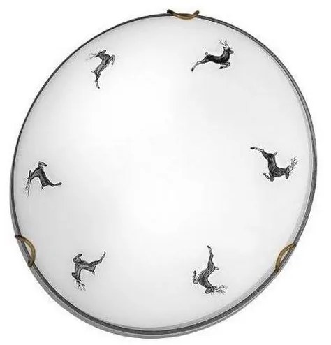 Kolarz 731.11.4.133 - Plafoniera NONNA 1xE27/60W/230V pr.30 cm cervo grigio