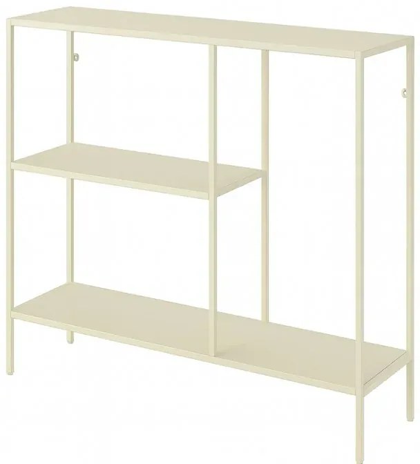 Mobile multiuso 80x80h cm in metallo beige con vano e ripiani a giorno Jungle