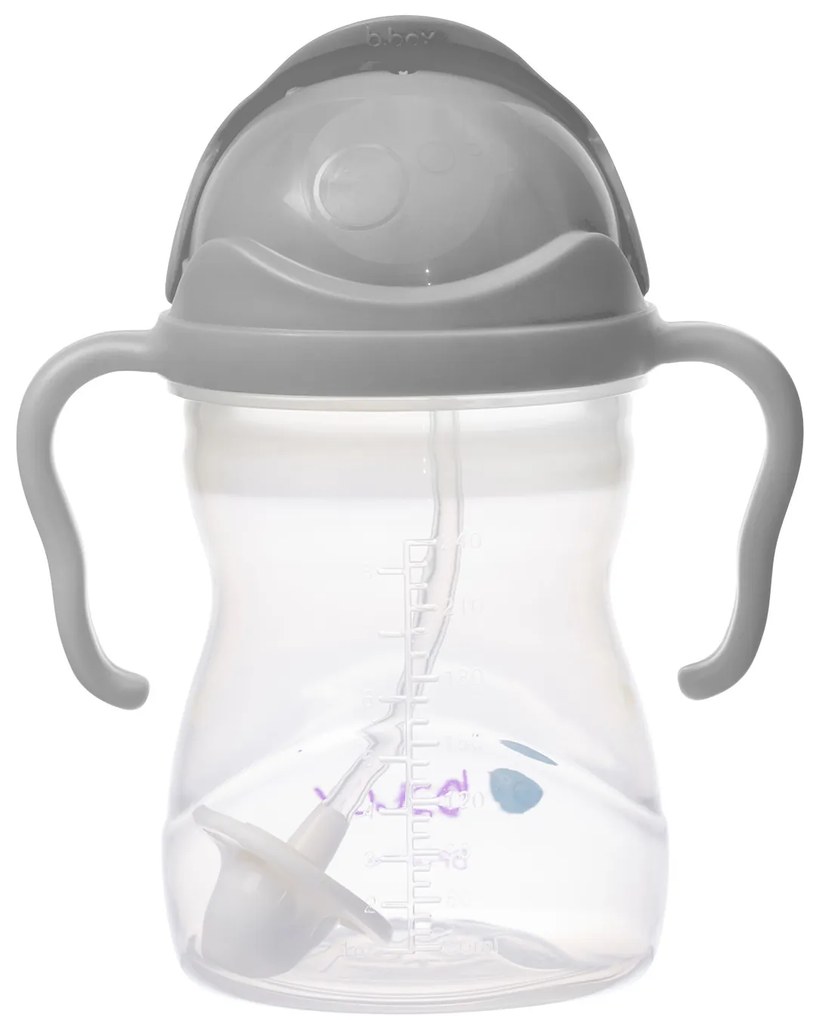 Tazza con cannuccia – grigio 240 ml