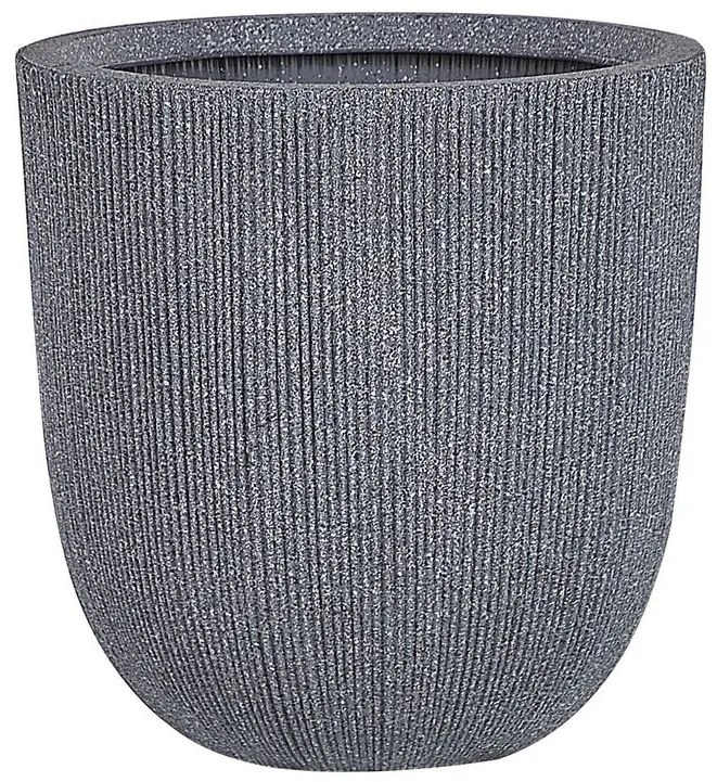 Vaso per fiori 37 x 37 x 38 cm grigio CHIOS Beliani