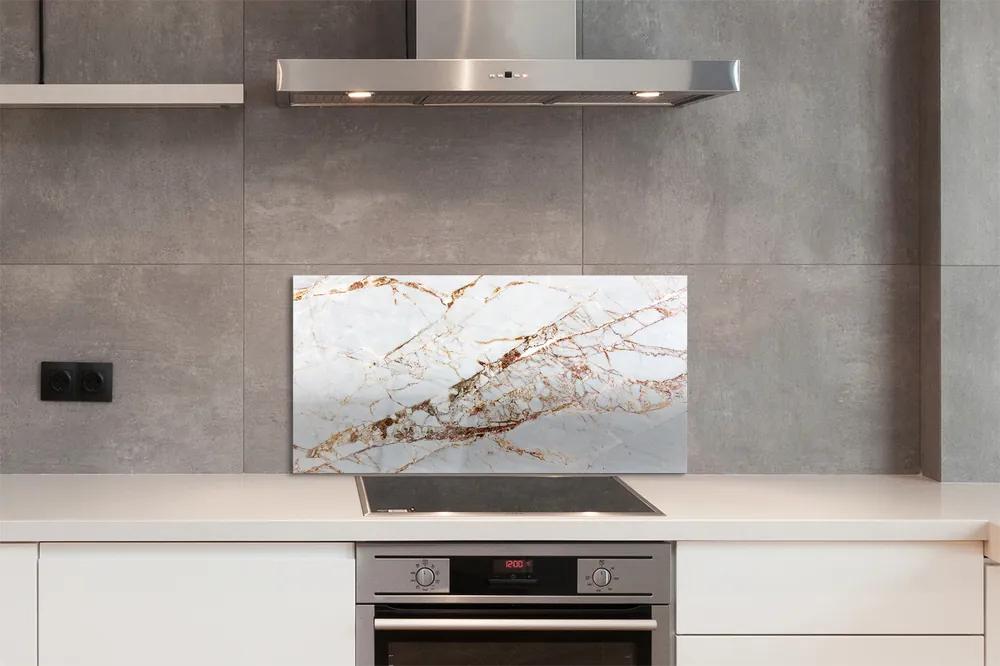 Pannello paraschizzi cucina Muro di marmo in pietra 100x50 cm