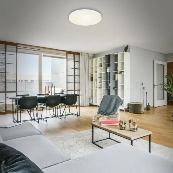 Briloner 7068-016-Plafoniera LED FLAME LED/24,5W/230V 3000K diametro 38 cm bianco