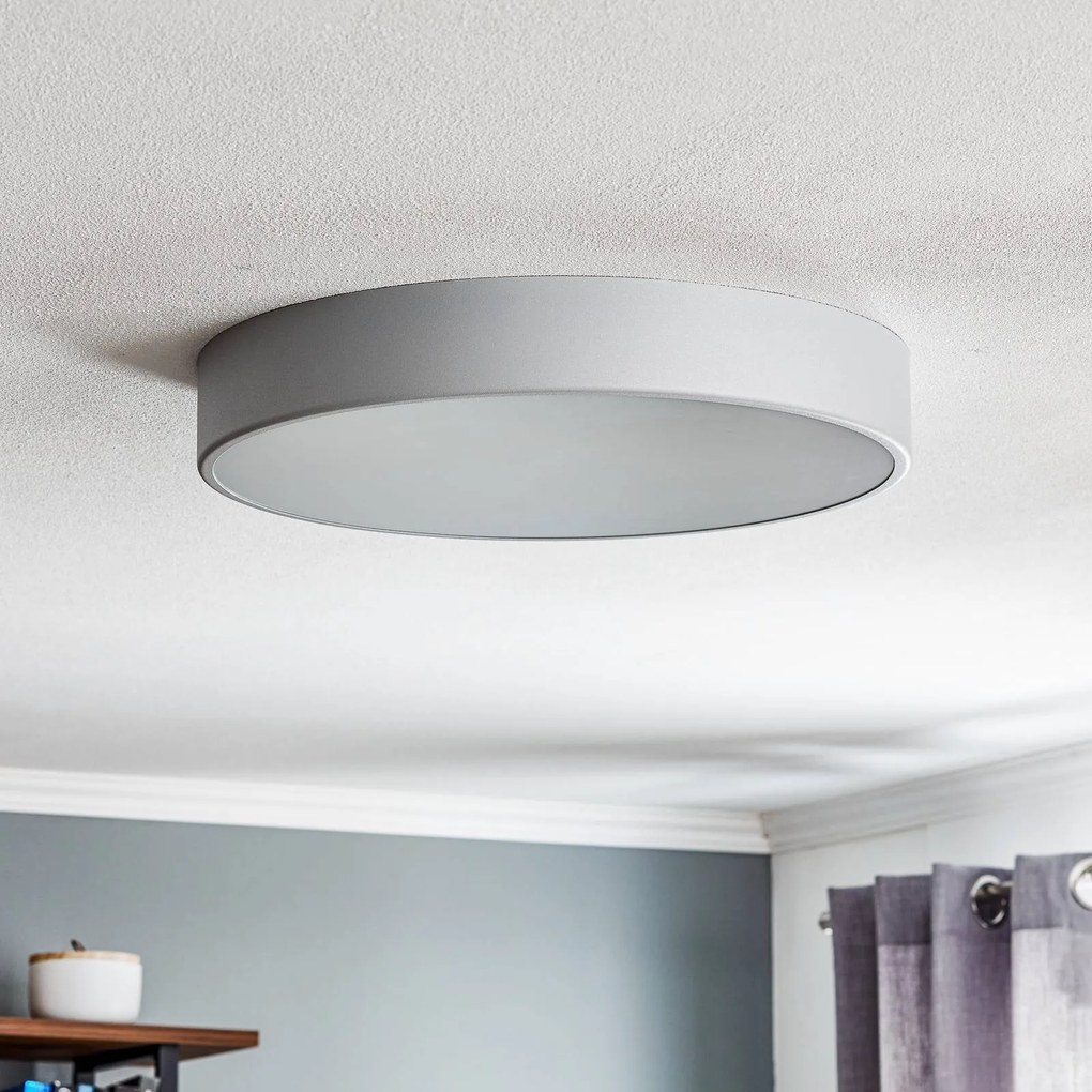 Plafoniera soffitto Cleo 500 TEMAR LIGHTING, dimmerabile, Alluminio / Grigio / Zincato, Soggiorno / Sala da pranzo, Metallo, Moderno, Plafoniera