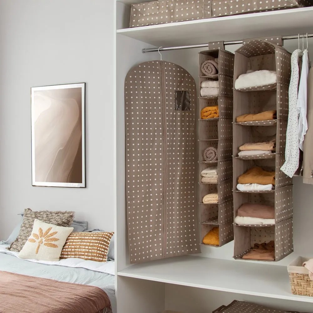 Copriabito beige a pois, 137 cm Rivoli - Compactor