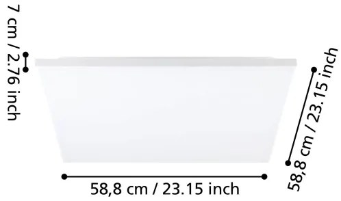 Eglo 99845 - Plafoniera LED TURCONA LED/31,5W/230V