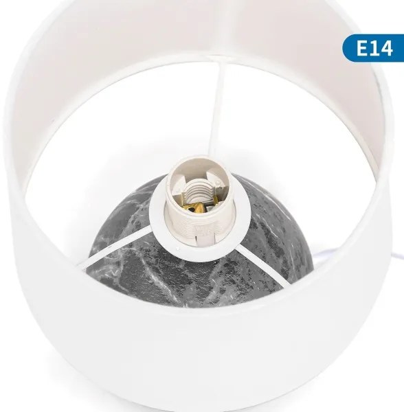 Aigostar - Lampada da tavolo 1xE14/40W/230V grigio