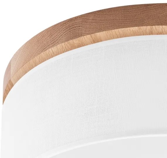 Brilagi - LED Plafoniera BELLADONNA 2xE27/15W/230V diametro 40 cm bianco/quercia