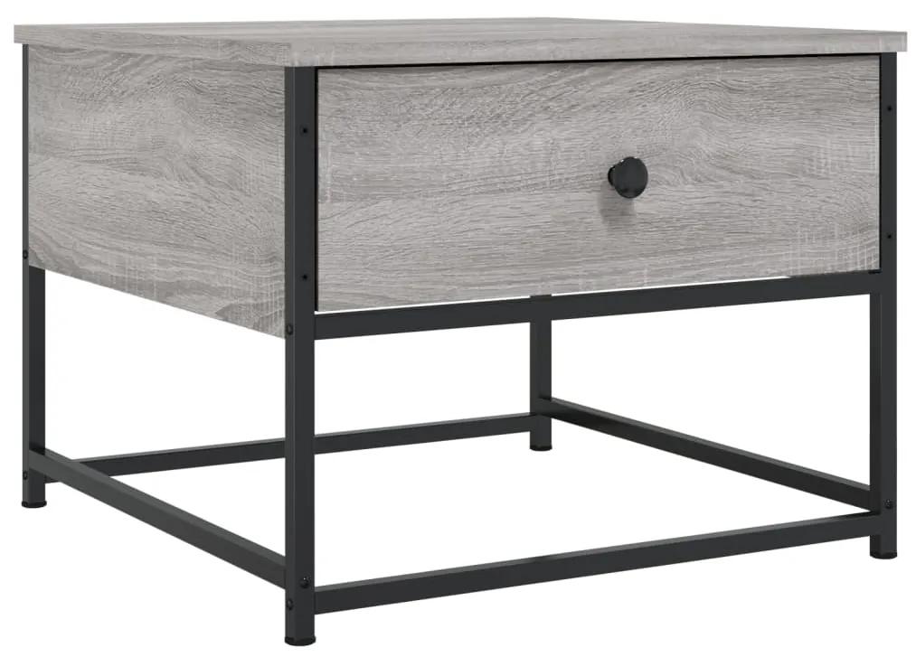 Tavolino da salotto grigio sonoma 51x51x40 cm legno multistrato