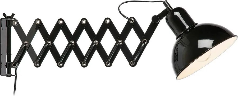 Lampada da parete nera Riggs – Markslöjd