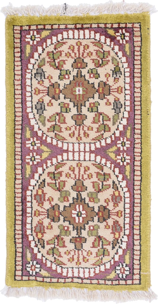 Agra Tappeto 30 x 60 (Indian) Annodato A Mano