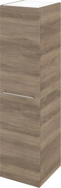 Colonna per mobile bagno Remix 1 anta P 33 x L 45 x H 173 cm rovere havana