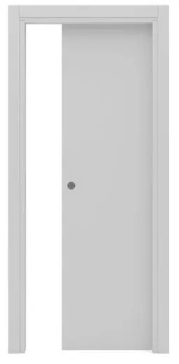 Porta scorrevole Smoke grigio L 90 x H 210 cm reversibile
