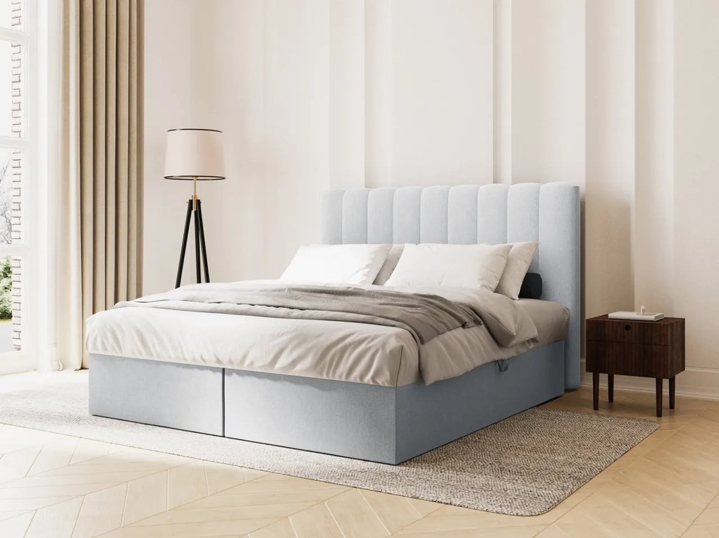 Letto Kelp Boxspring in tessuto - 140x200 cm