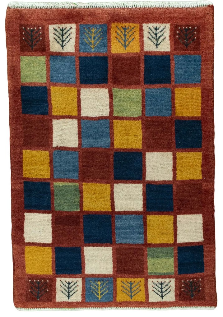 Gabbeh Tappeto 100 x 70 (Iran) Annodato A Mano