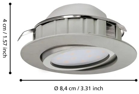 Eglo 95853 - KIT 3x Lampada LED da incasso PINEDA 1xLED/4,9W/230V