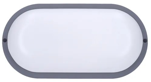 Solight WO744-G- Applique a LED da esterno LED/13W/230V 4000K IP54 grigio ovale