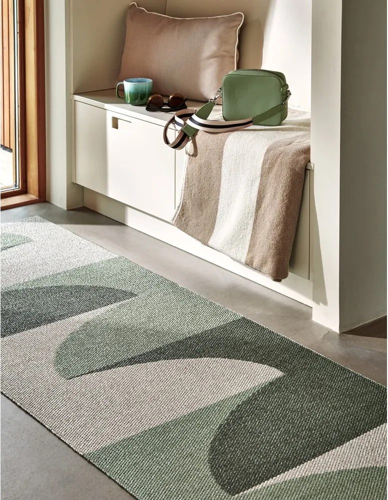 Tappeto da interno/esterno verde 70x90 cm Hill Army Misty Mint – Pappelina