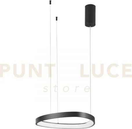 Lampadario a sospensione led klapton nera 40w 6160lm cct 3000 4000 ...