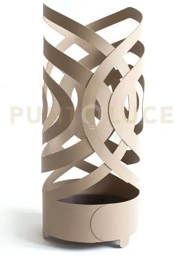 Porta ombrelli ricercato optical beige in ferro diametro23cmx54cmh