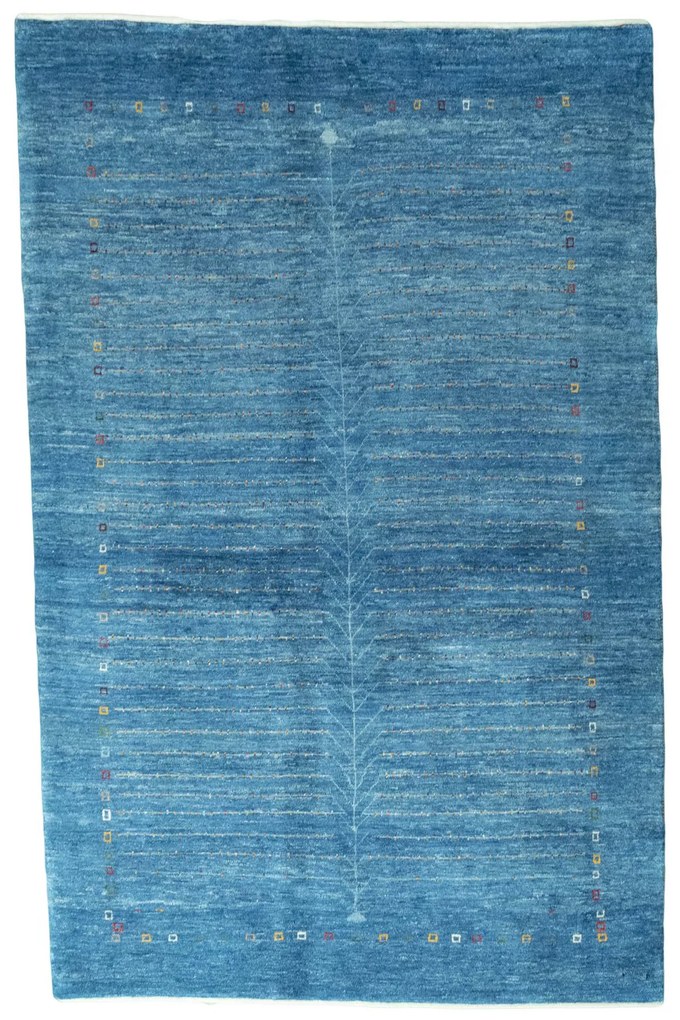 Gabbeh Tappeto 160x250 Blu (Iran) Annodato A Mano