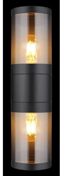 Globo 32014-2BS - Applique da esterno XELOO 2xE27/60W/230V IP44