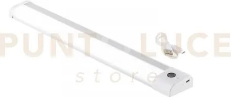 Lampada led blam ricaricabile bianco e silver led 1,7w 150lm 3000k ...