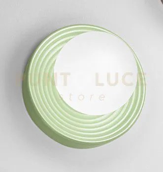 Applique in vetro e ceramica verde ceramic 1 luce attacco g9