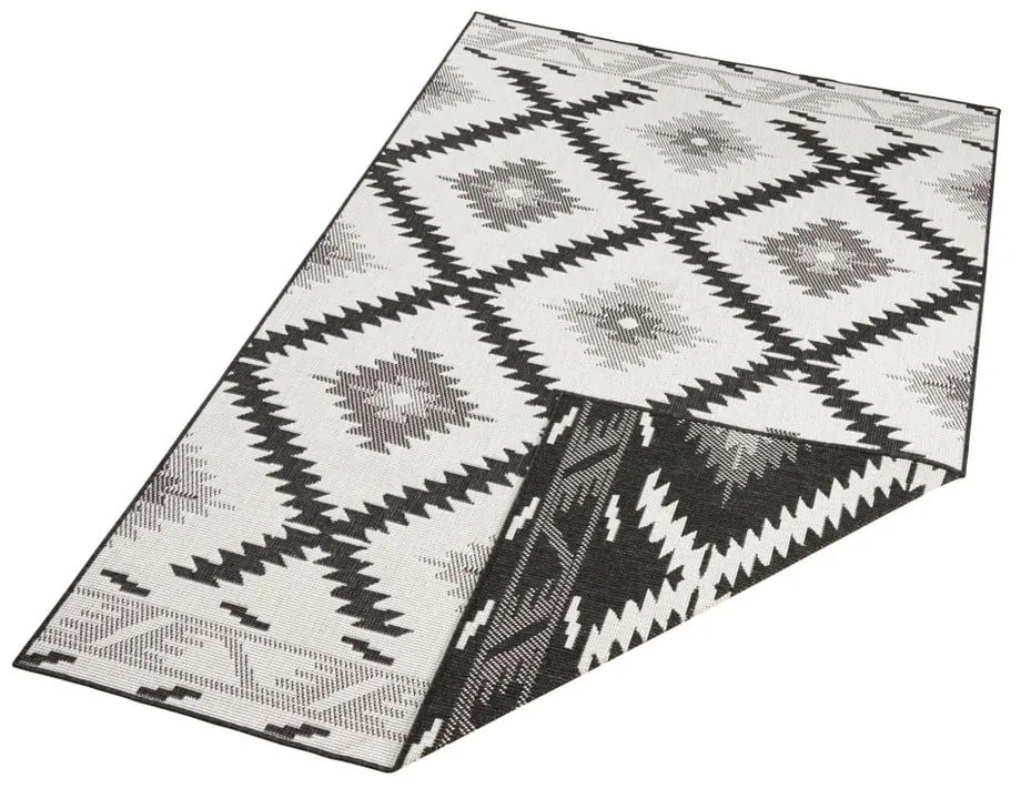 Tappeto da esterno nero e crema , 290 x 200 cm Malibu - NORTHRUGS