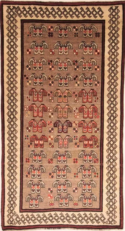Gashghai Tappeto 120 x 230 Marrone (Iran) Annodato A Mano