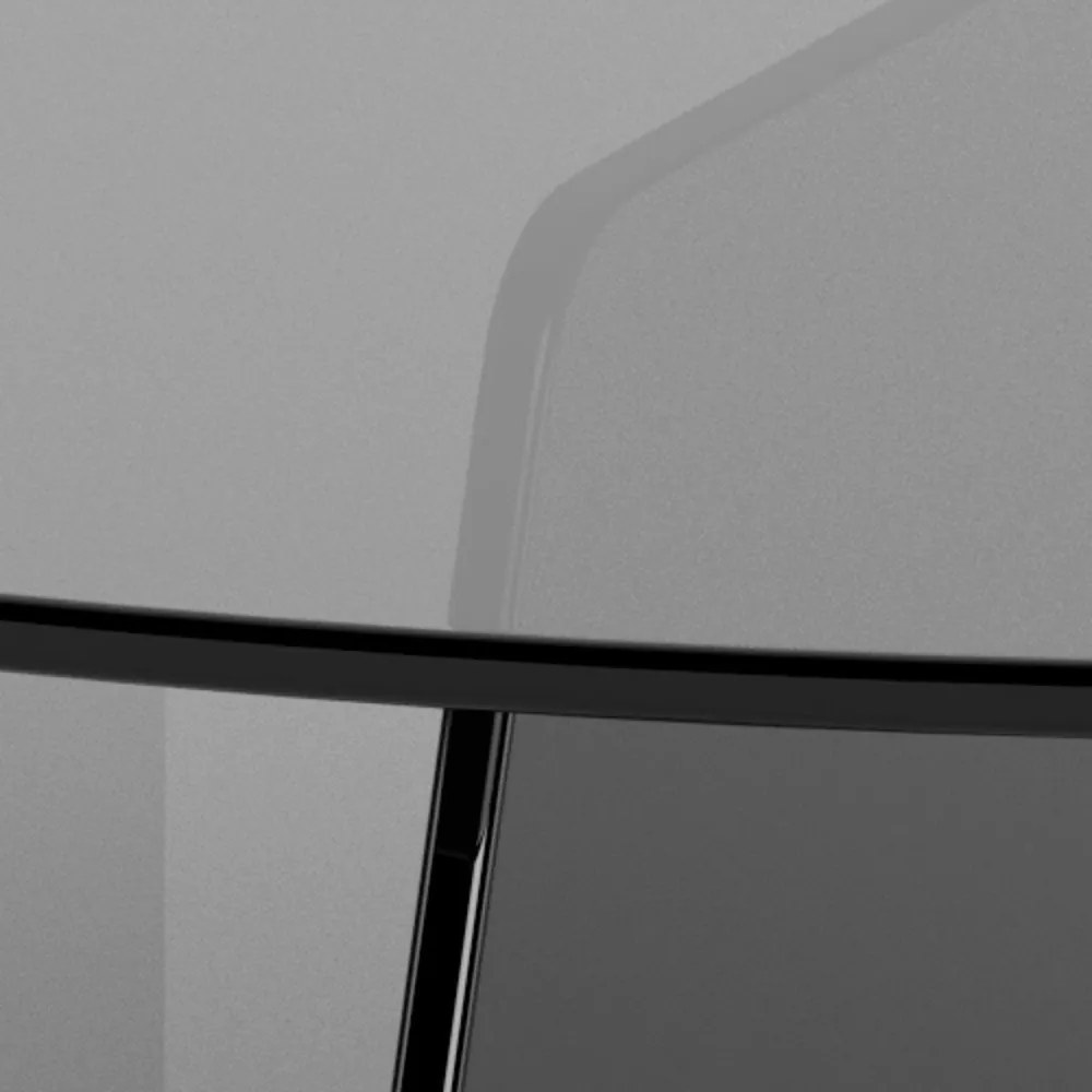 Tavolino da salotto rotondo grigio in vetro ø 80 cm Samos – Actona