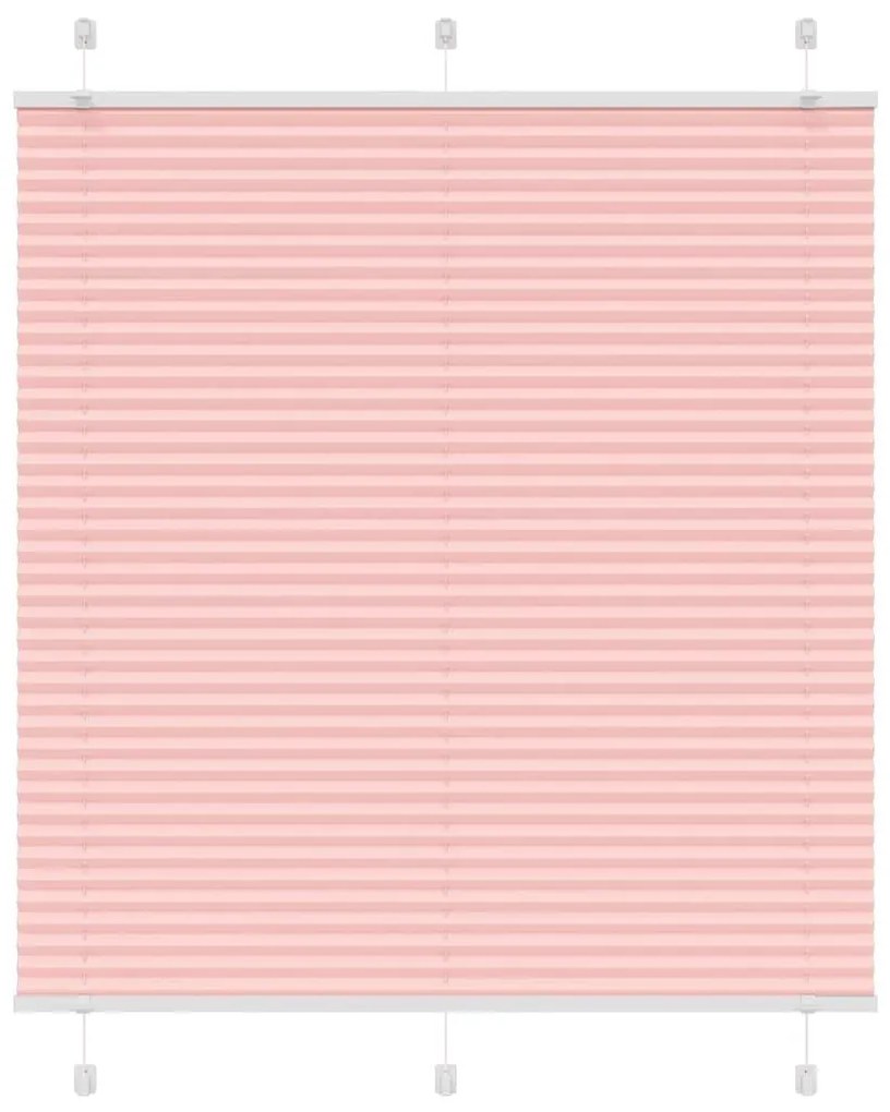 Tenda Plissettata Rosa 120x150 Cm Larghezza Tessuto 119,4 Cm /