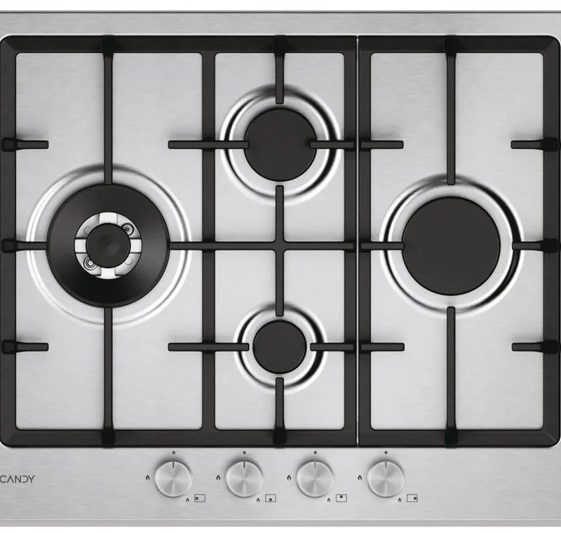 Piano cottura 4 fuochi CHG6D4WTX GHISA INOX CANDY inox