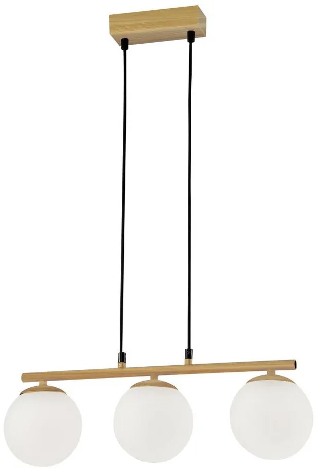 Lampadario a sospensione con filo CARRINE 3xE14/40W/230V marrone