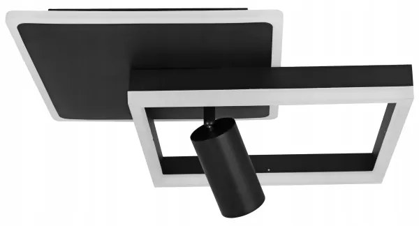 Plafoniera LED/38W/230V + 1xGU10/30W nero