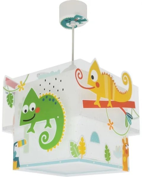 Dalber 63312 - Lampadario per bambini HAPPY JUNGLE 1xE27/15W/230V