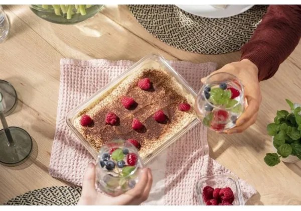 Tefal - Contenitore per alimenti 2 l MSEAL GLASS rosso/vetro