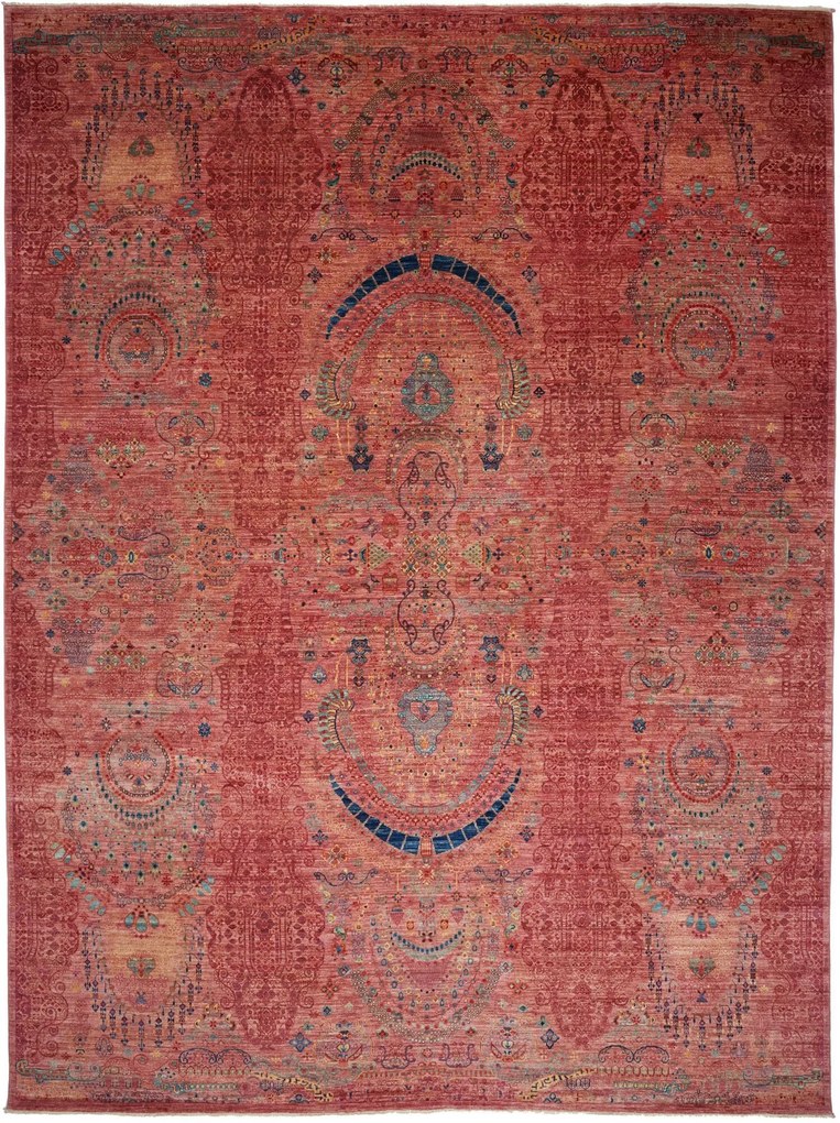 Samarkand Tappeto orientale 400 x 300 Viola (Pakistan) Annodato A Mano