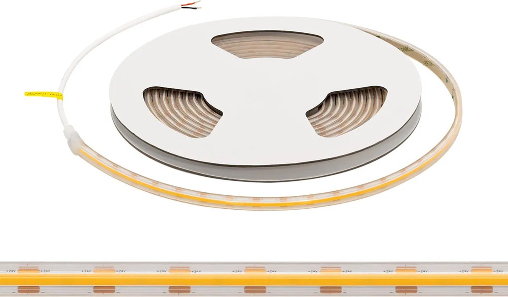Striscia LED COB 24V 10W/m CRI>90 Professionale IP67 - 5 metri
