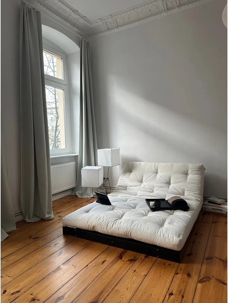 Divano letto grigio scuro 140 cm Roots Black Night - Karup Design