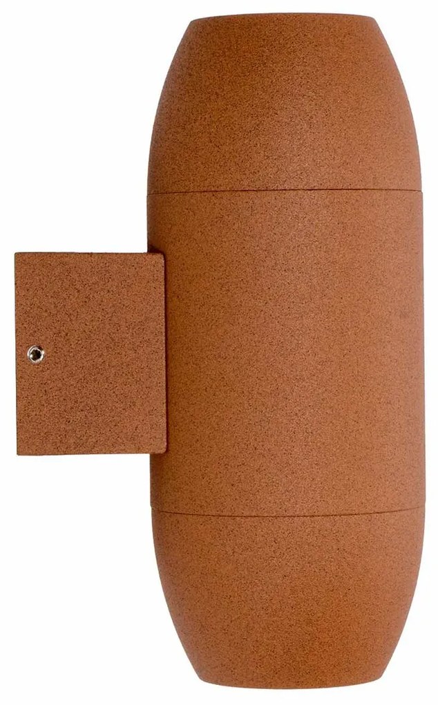 Applique Ovale Bidirezionale IP65 GU10 per esterni Grande - Corten