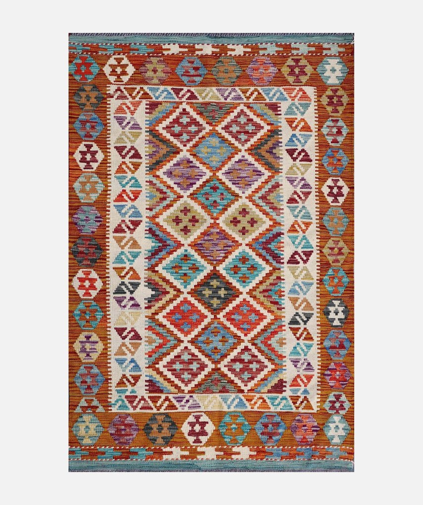 Kilim Tappeto 150x100 (Pakistan) Tessuto A Mano