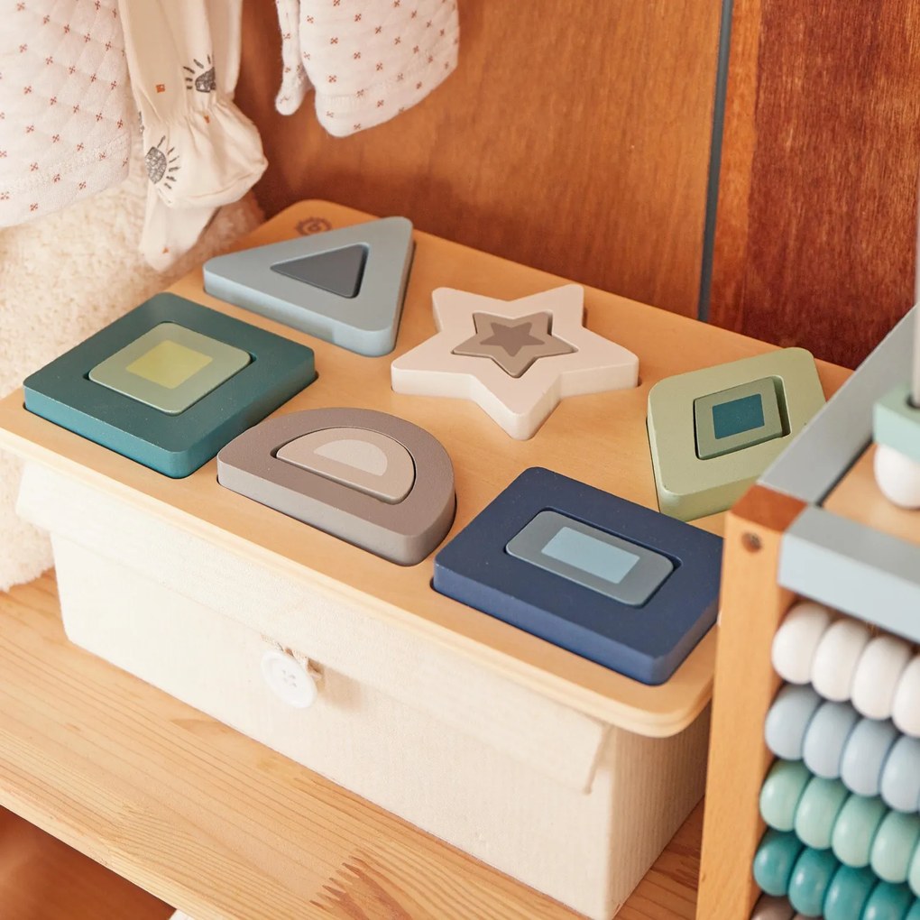 Bieco - Puzzle a incastro in legno - forme